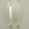 Sterling Silver Earrings with Prehnite