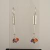 Sterling Silver Earrings with Mixed Stone Briollettes