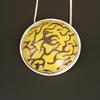 Sterling silver pendant with painting enamel